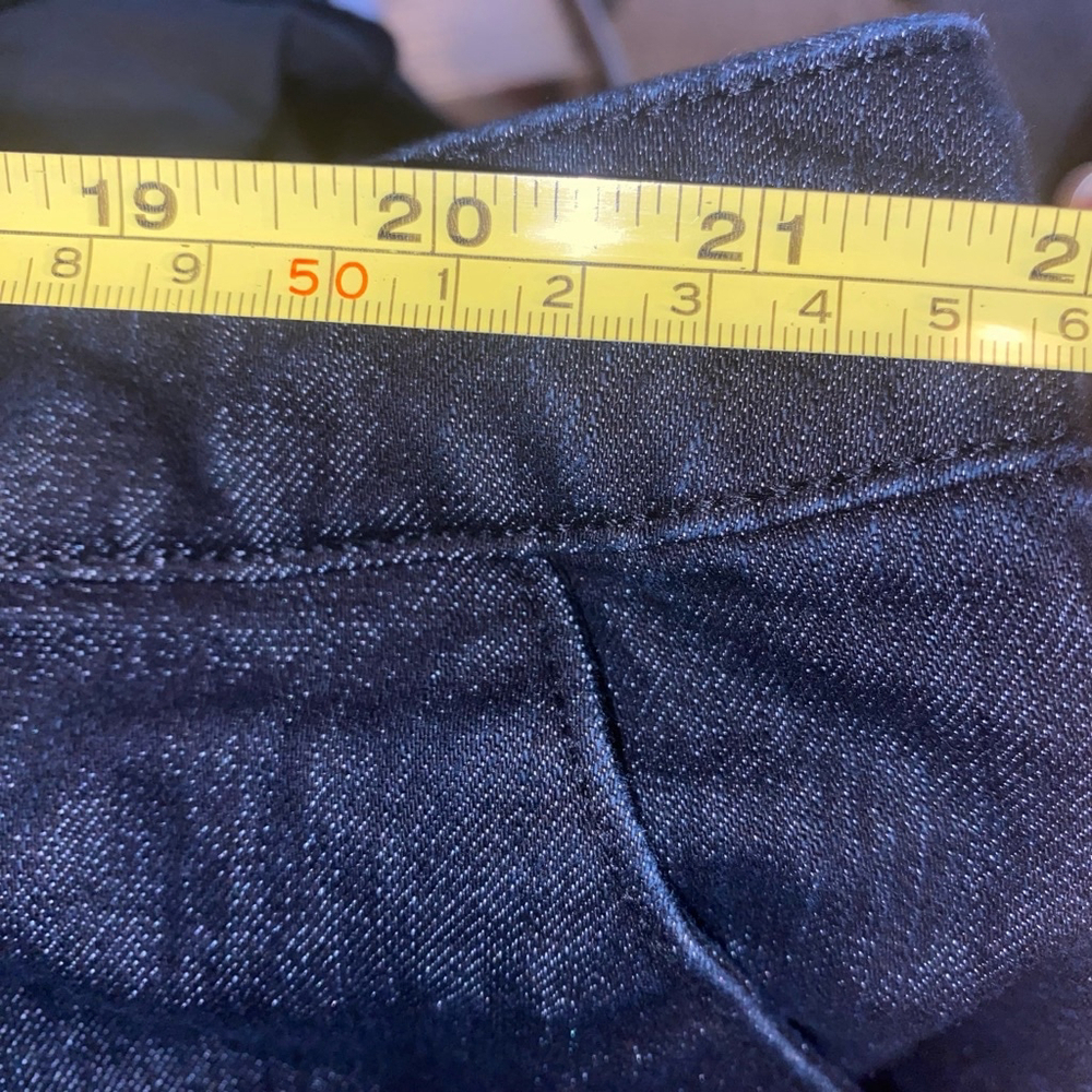 Women's Avenue Cropped Ankle Dark Wash Blue Jeans Denim Pants Size 22 - Picture 5 of 7